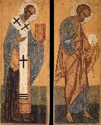 unknow artist Saint Peter and Saint Nicholas painting